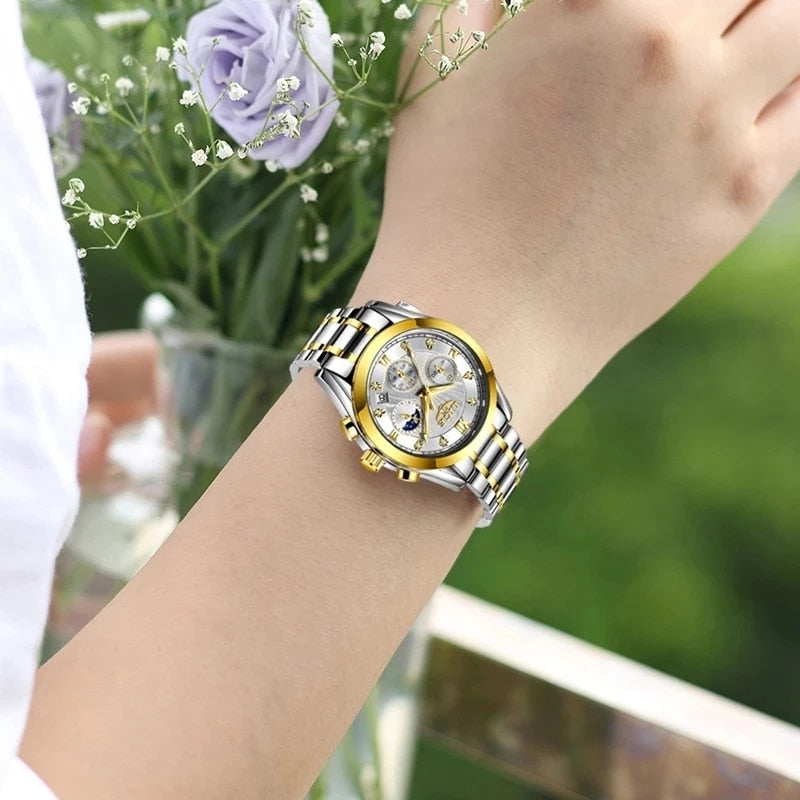 LIGE 8912 Damen Business Chronograph 3ATM