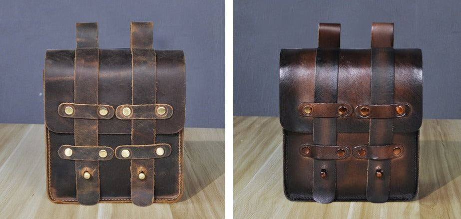 le'aokuu Herren Hüft-Gürteltasche Rindsleder