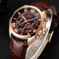 LIGE 9806 Herren Chronograph 3ATM Hardlex