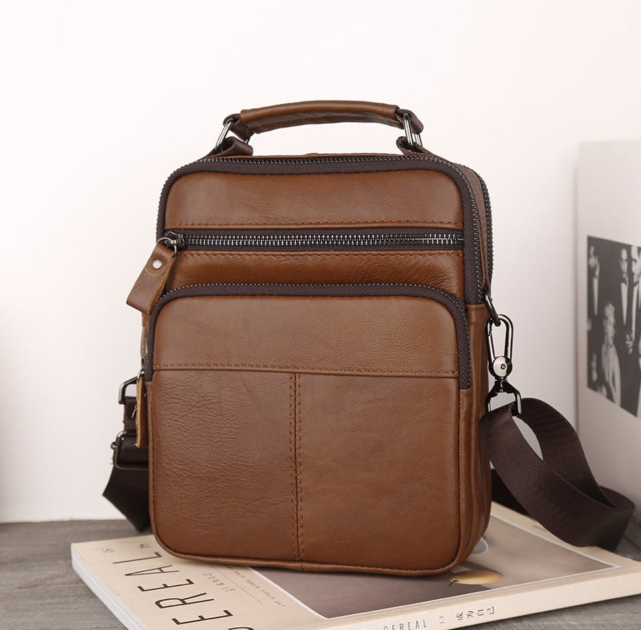 JOYIR Herren Leder Umhänge-Schultertasche