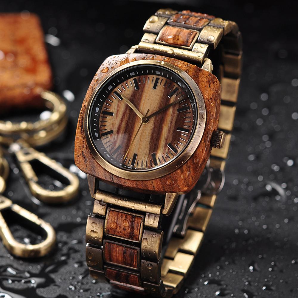 BOBO BIRD Holz Uhr Analog 3ATM Hardlex
