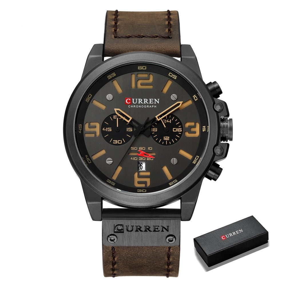 CURREN CUR 8314 Herren Chronograph 3ATM Hardlex