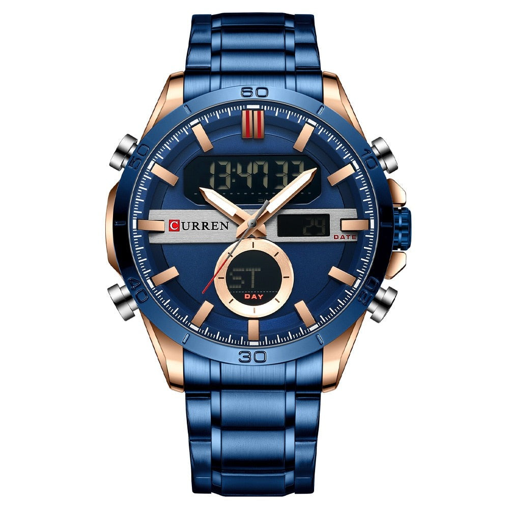 CURREN 8384 Herren Chronograph 3ATM Hardlex