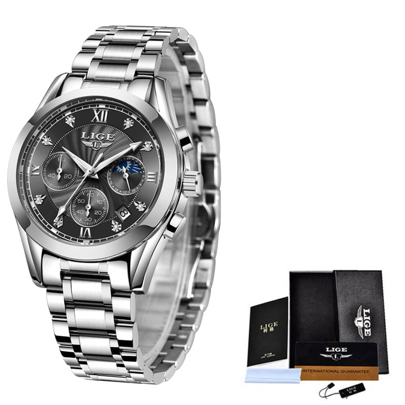 LIGE 8912 Damen Business Chronograph 3ATM