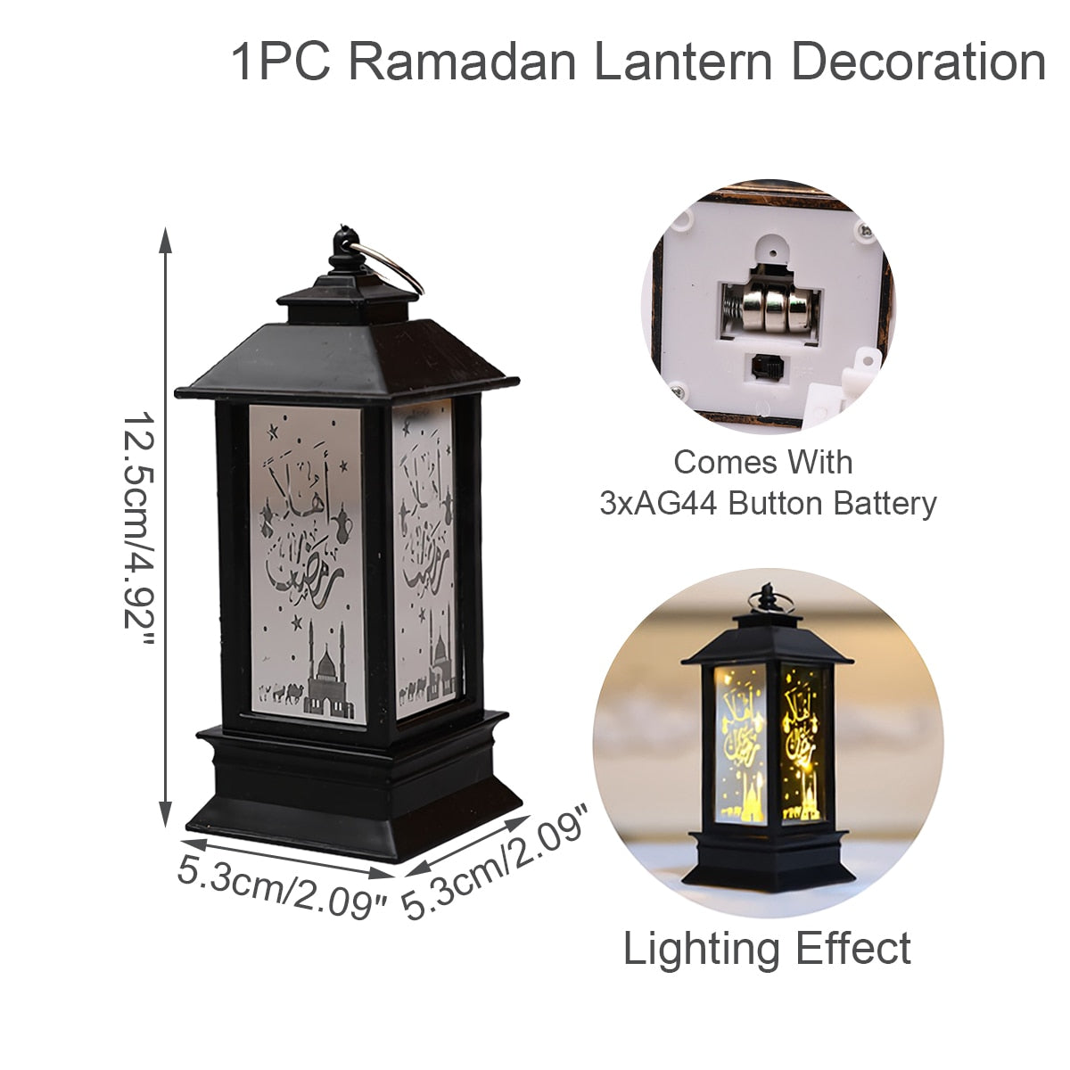 LED Laterne Eid Mubarak