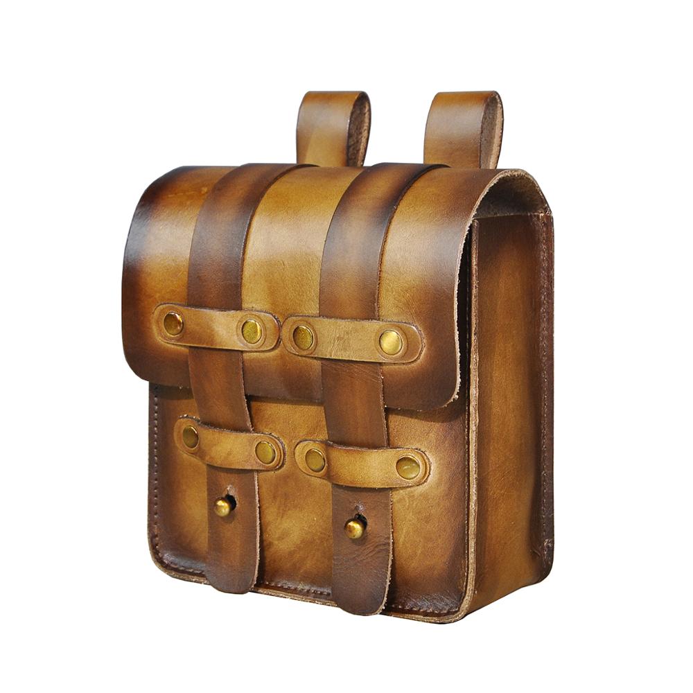 le'aokuu Herren Hüft-Gürteltasche Rindsleder