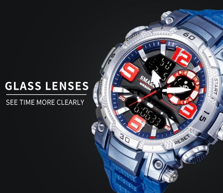 SMAEL SL-1921 Herren Sport-Chronograph 5ATM Dualanzeige
