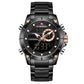 NAVIFORCE NF9163 Herren Militärchronograph 3BAR Edelstahl