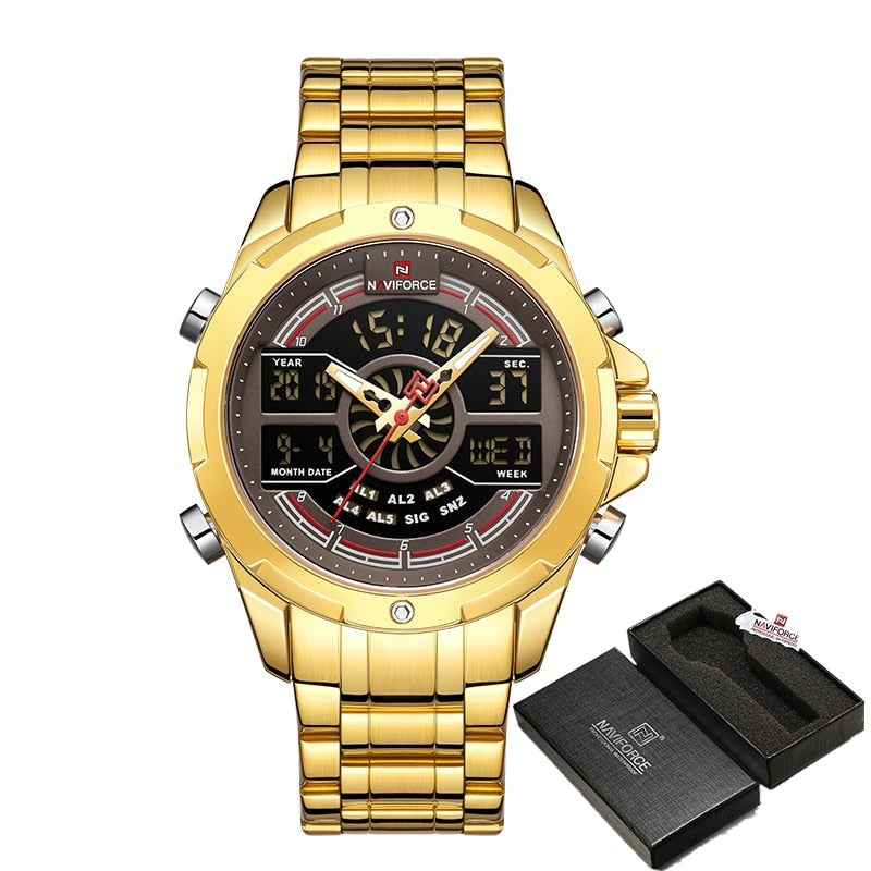 NAVIFORCE NF9170 Herren Militär Multifunktion Chronograph 3BAR
