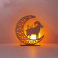 Holz LED-Leuchte Eid Mubarak
