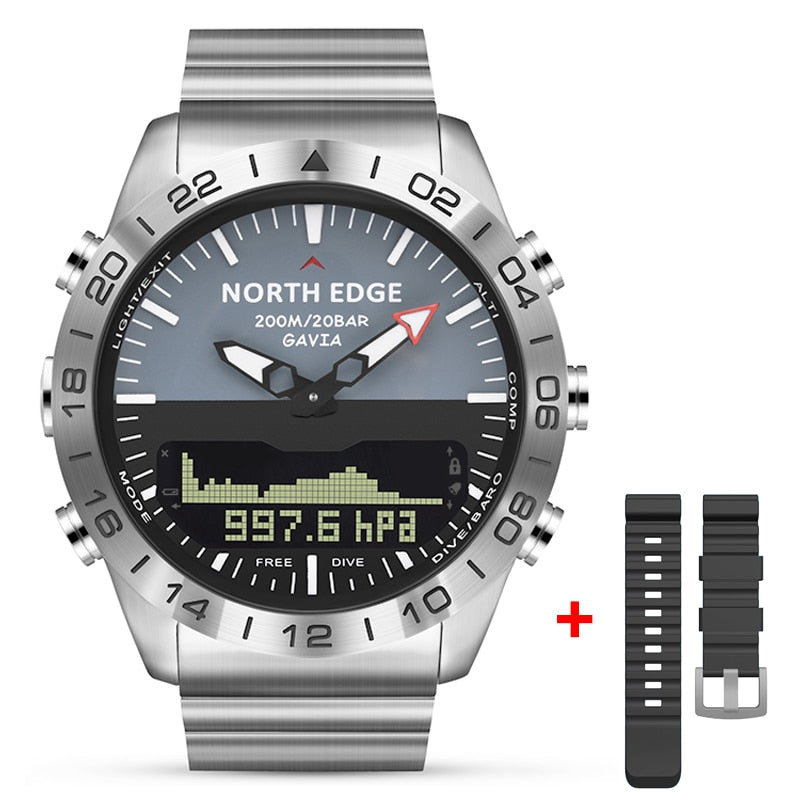 NORTH EDGE GAVIA 2 Herren Taucher Militäruhr
