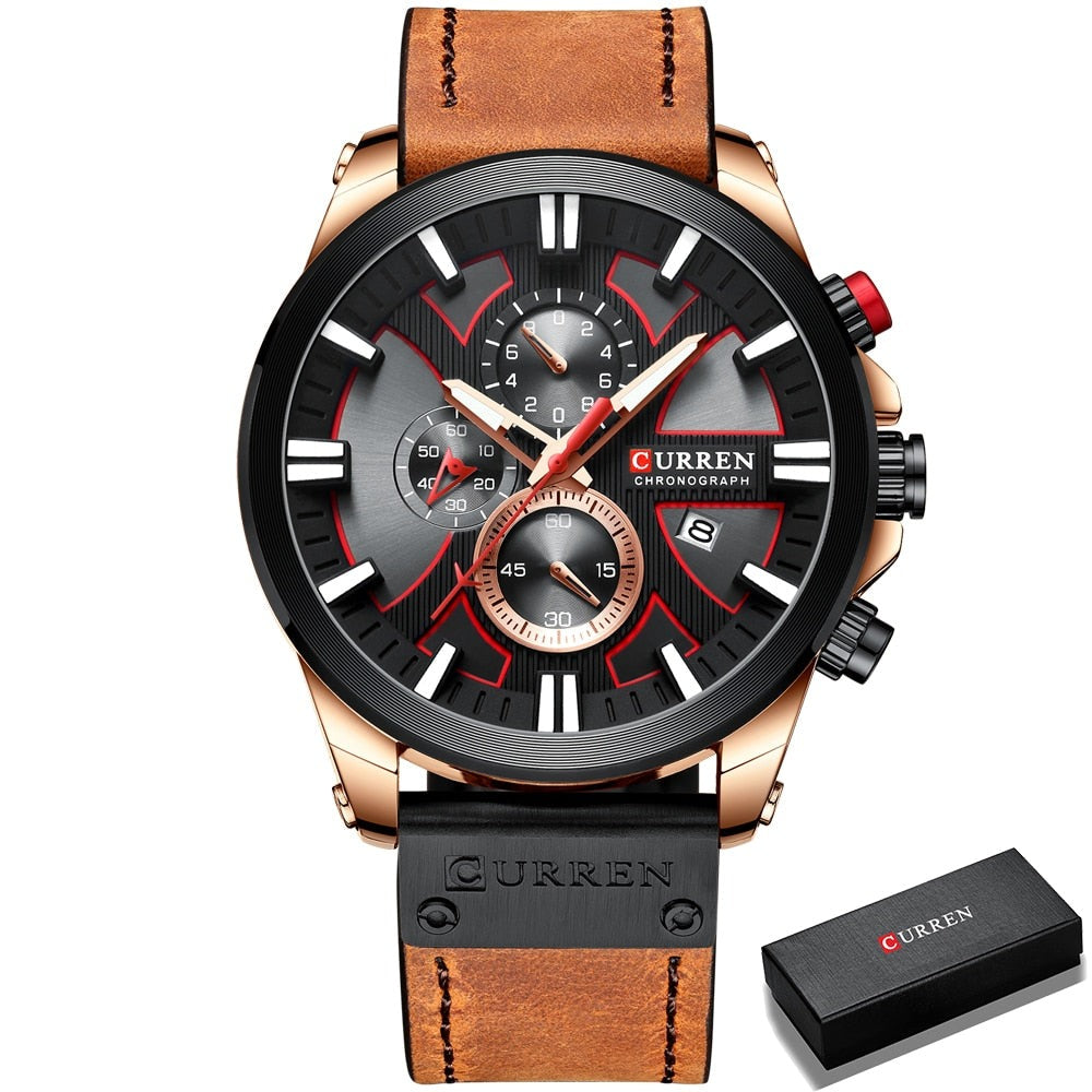 CURREN CR-8346 Analog Herren Chronograph 3ATM