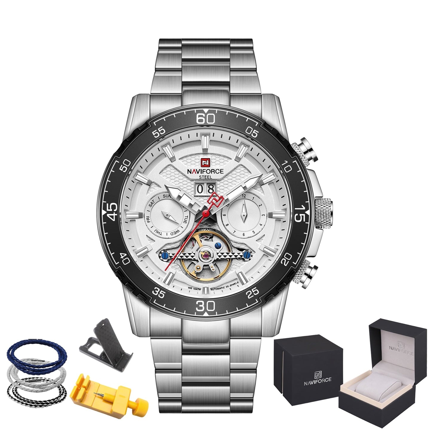NAVIFORCE NFS1001 Herren Automatik Uhr 100M Wasserdicht