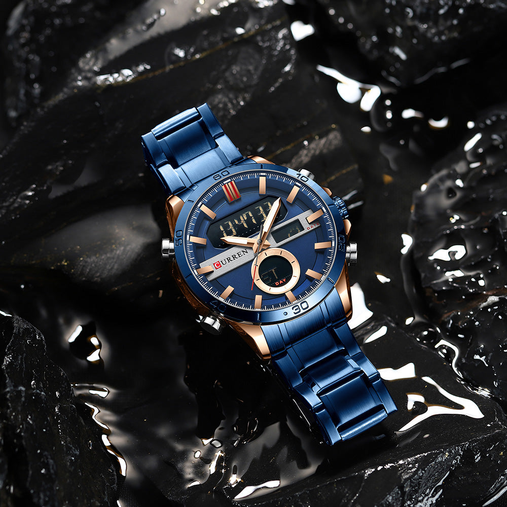 CURREN 8384 Herren Chronograph 3ATM Hardlex