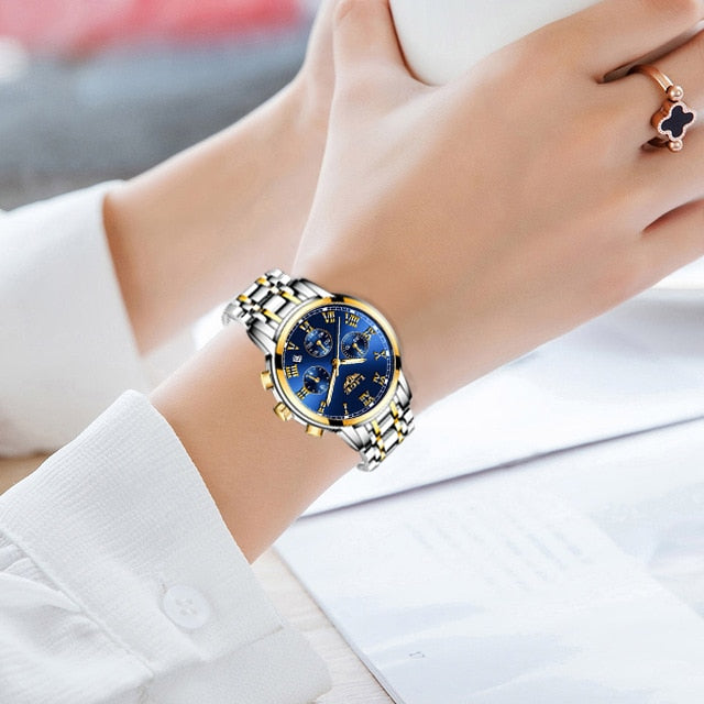 LIGE 9810 Damen Business Chronograph 3ATM