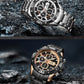 NAVIFORCE NF8018 Herren Militär Chronograph 3BAR Hardlex