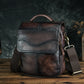 le'aokuu Herren Umhänge-Schultertasche Echtleder / Stoff
