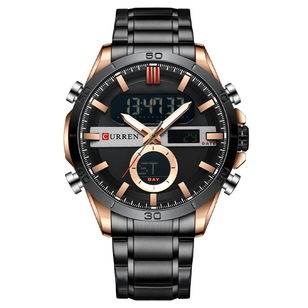CURREN 8384 Herren Chronograph 3ATM Hardlex