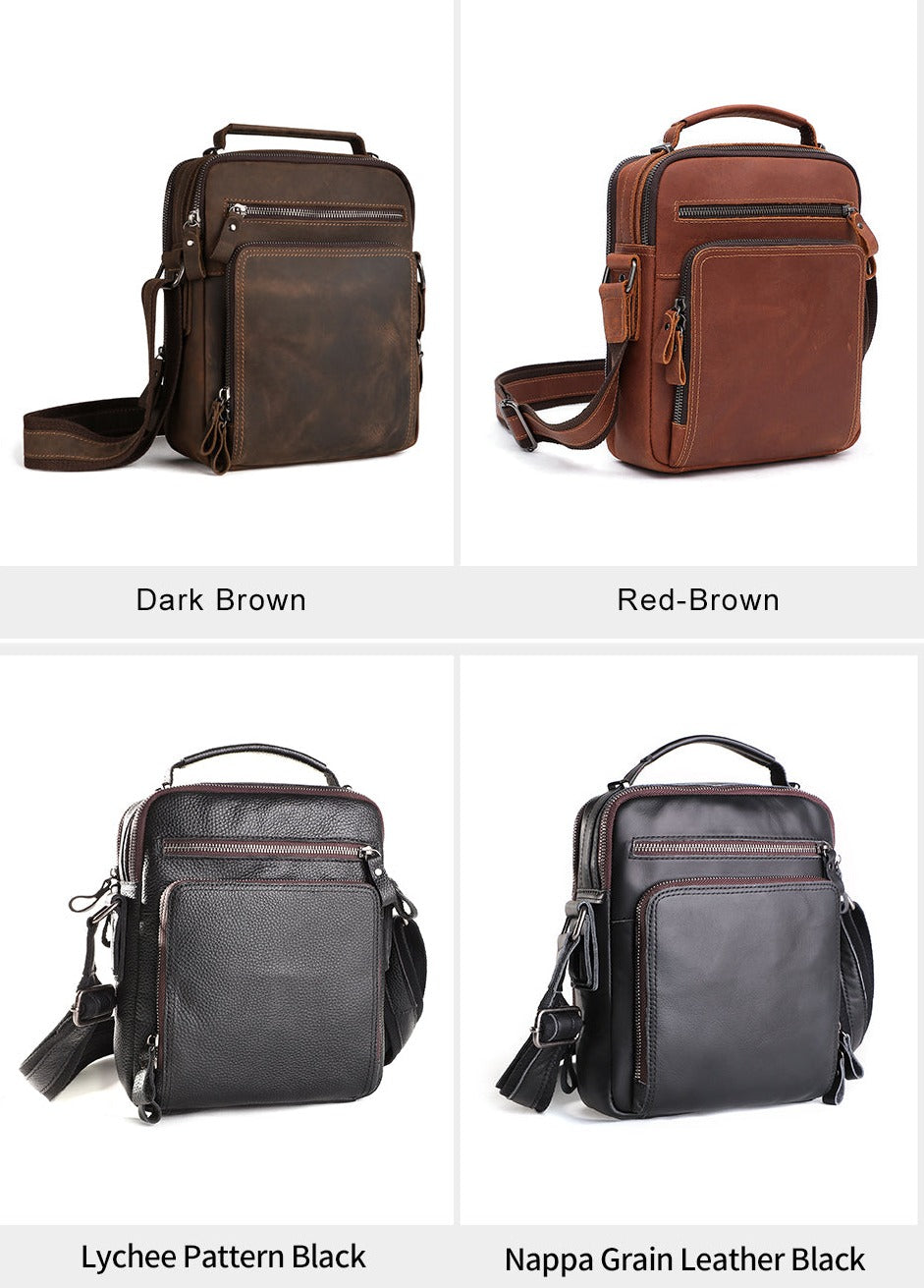 JOYIR Herren Leder Umhänge-Schultertasche