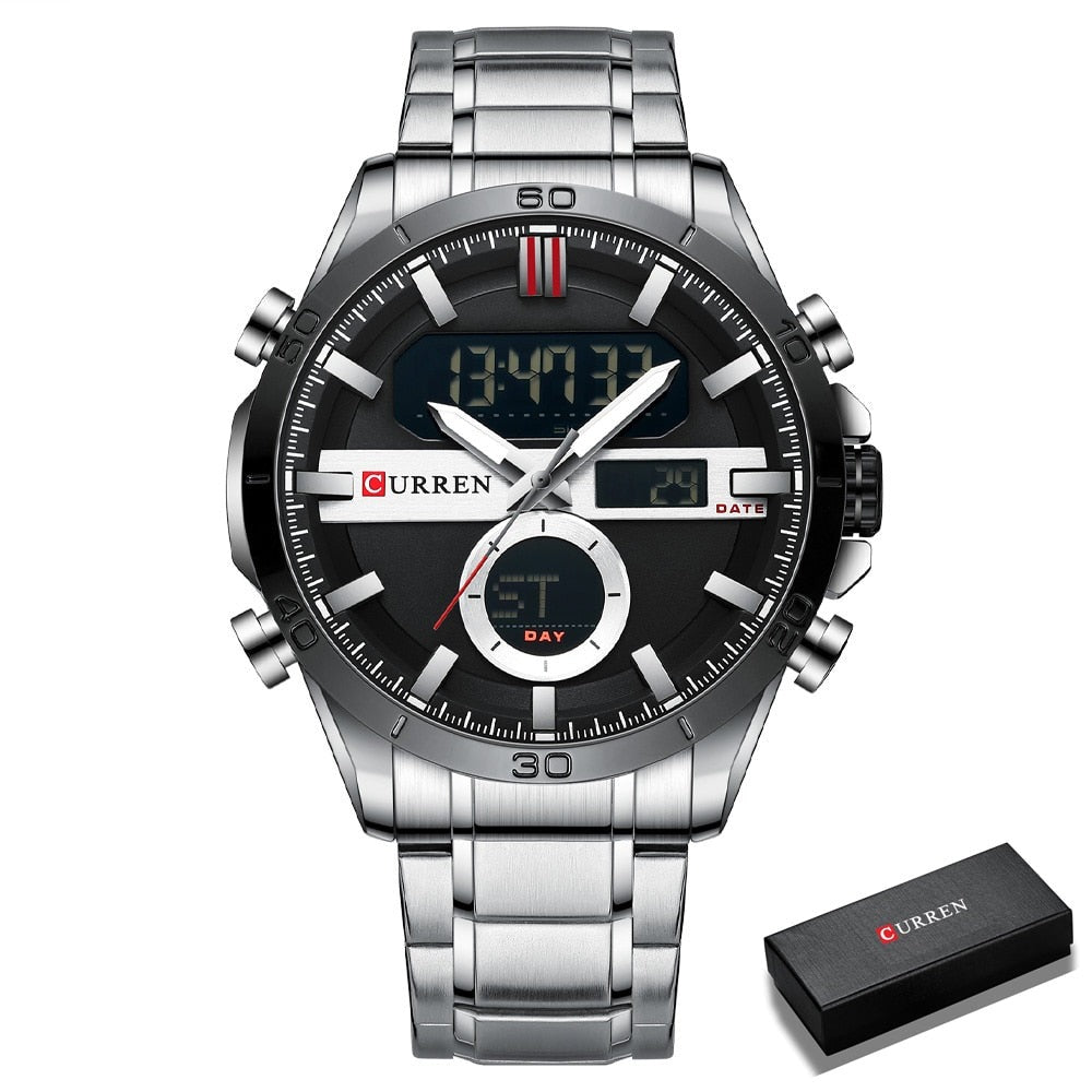 CURREN 8384 Herren Chronograph 3ATM Hardlex