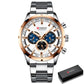 CURREN CUR 8355 Analog Herren Chronograph 3ATM
