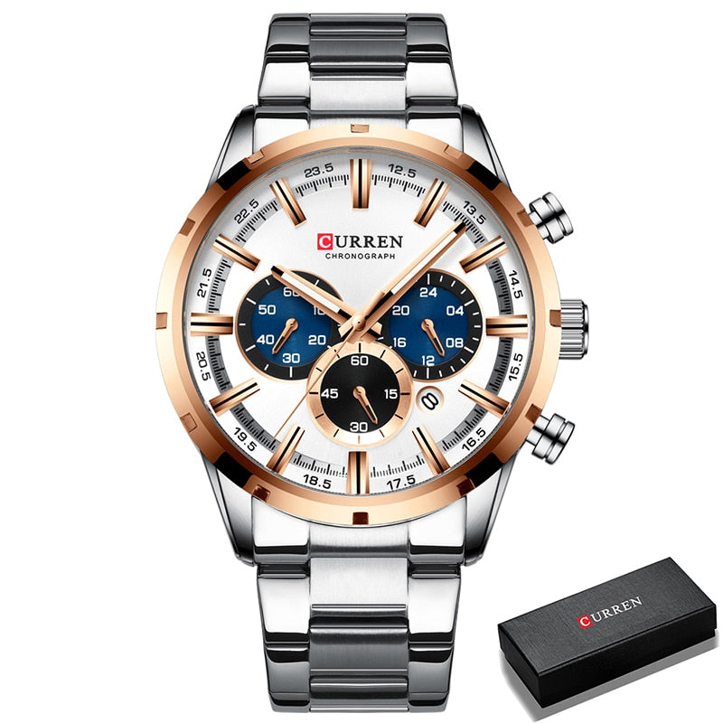 CURREN CUR 8355 Analog Herren Chronograph 3ATM