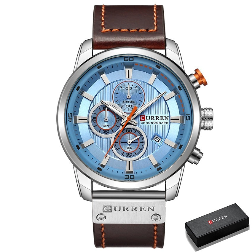 CURREN 8291 Herren Chronograph 3ATM Hardlex