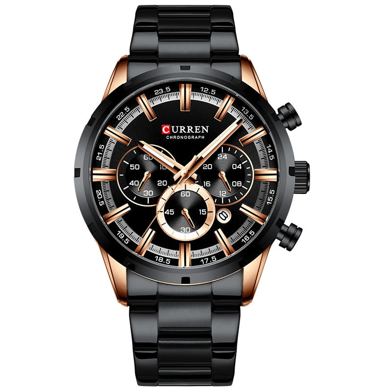 CURREN CUR 8355 Analog Herren Chronograph 3ATM