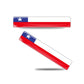 Reflektierender 3D-Aufkleber mit Nationalflagge