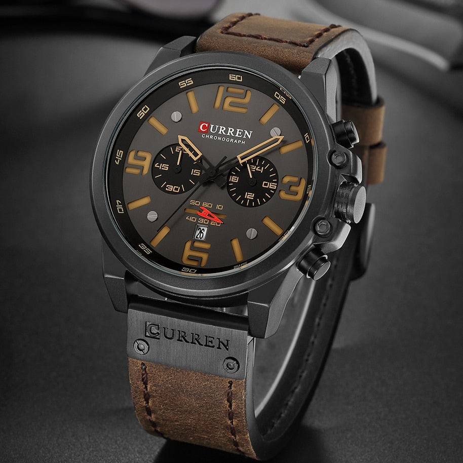 CURREN CUR 8314 Herren Chronograph 3ATM Hardlex