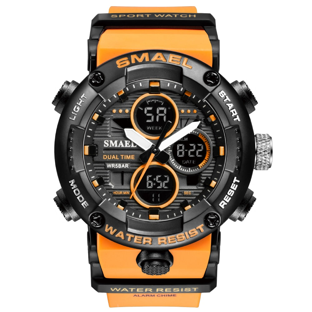 SMAEL SL-8038 Herren Sport Chronograph 5ATM Dualanzeige