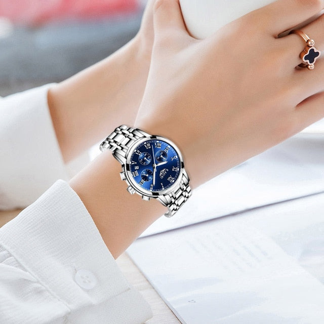 LIGE 9810 Damen Business Chronograph 3ATM