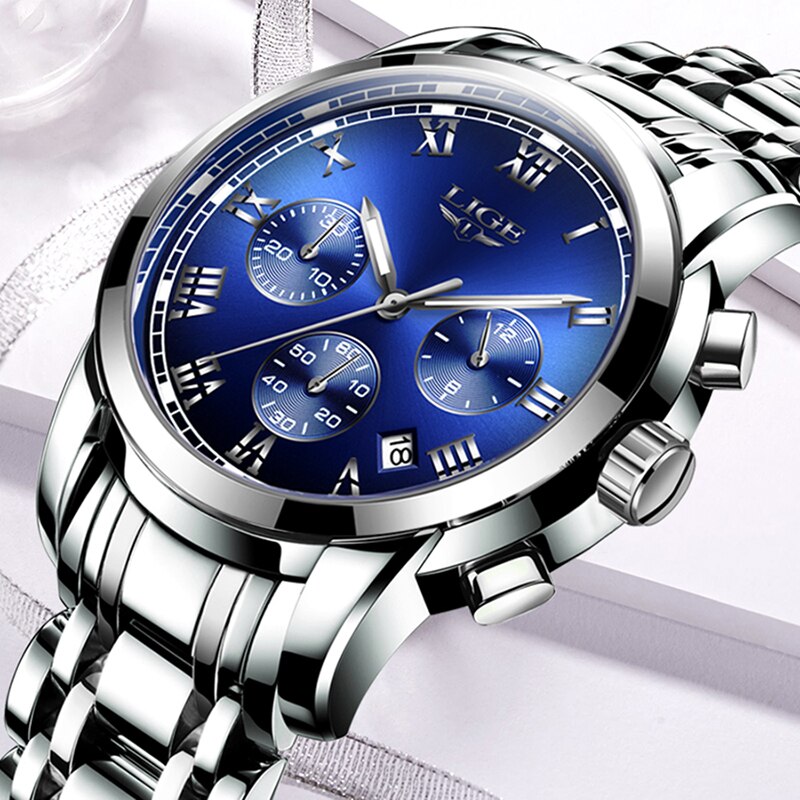 LIGE 9810 Damen Business Chronograph 3ATM