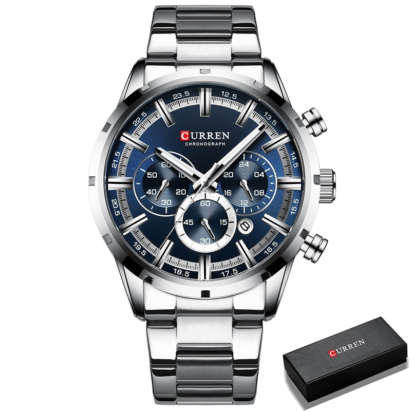 CURREN CUR 8355 Analog Herren Chronograph 3ATM