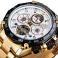 Forsining GMT1163-7 Automatik Herrenuhr Chronograph 3BAR Glas