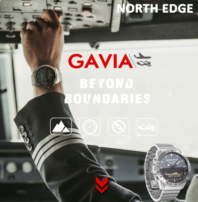 NORTH EDGE GAVIA 2 Herren Taucher Militäruhr