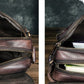le'aokuu Herren Umhänge-Schultertasche Echtleder / Stoff