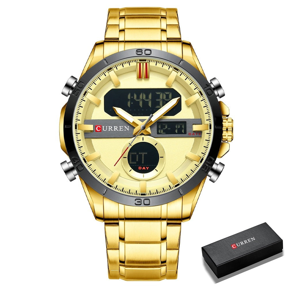 CURREN 8384 Herren Chronograph 3ATM Hardlex