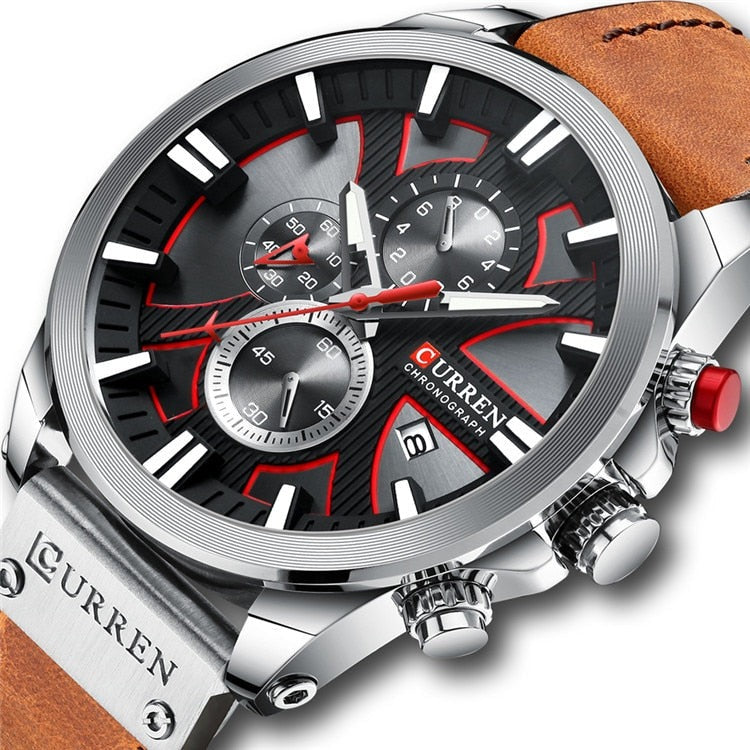 CURREN CR-8346 Analog Herren Chronograph 3ATM