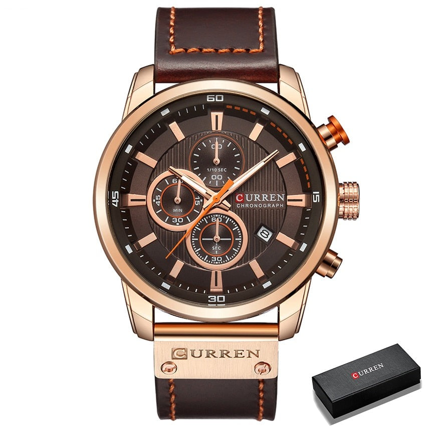 CURREN 8291 Herren Chronograph 3ATM Hardlex