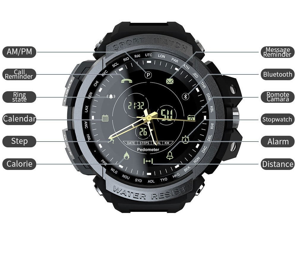 LOKMAT MK28 Sport Smart Watch IP68 Bluetooth Android + IOS