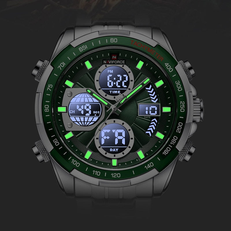 NAVIFORCE NF9197L Herren Militärchronograph 3BAR