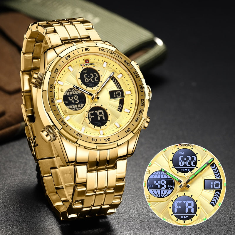 NAVIFORCE NF9197L Herren Militärchronograph 3BAR