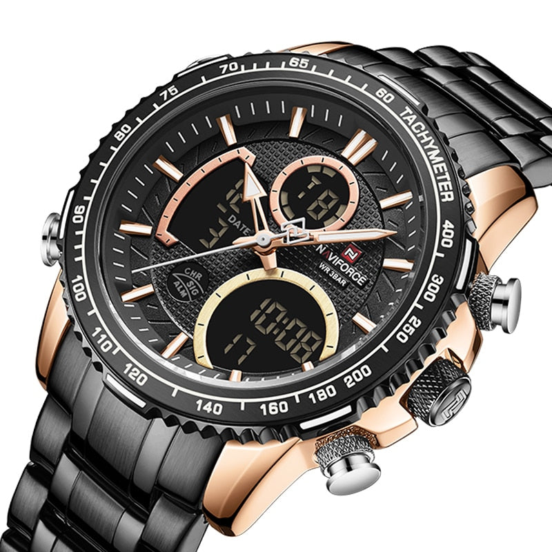 NAVIFORCE NF9182 Herren Militär Chronograph 3BAR
