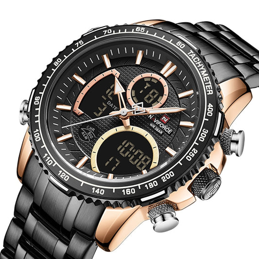 NAVIFORCE NF9182 Herren Militär Chronograph 3BAR