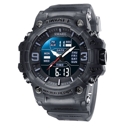 SMAEL SL-8049 Herren Sport-Chronograph 5ATM Dualanzeige