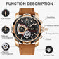 LIGE 9892 Herren Chronograph 3ATM Hardlex