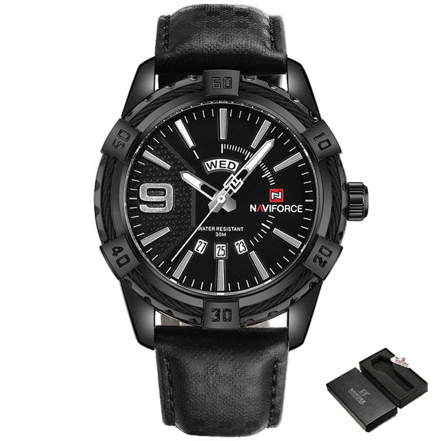NAVIFORCE NF9117M Herren Militär Quarzuhr 3BAR