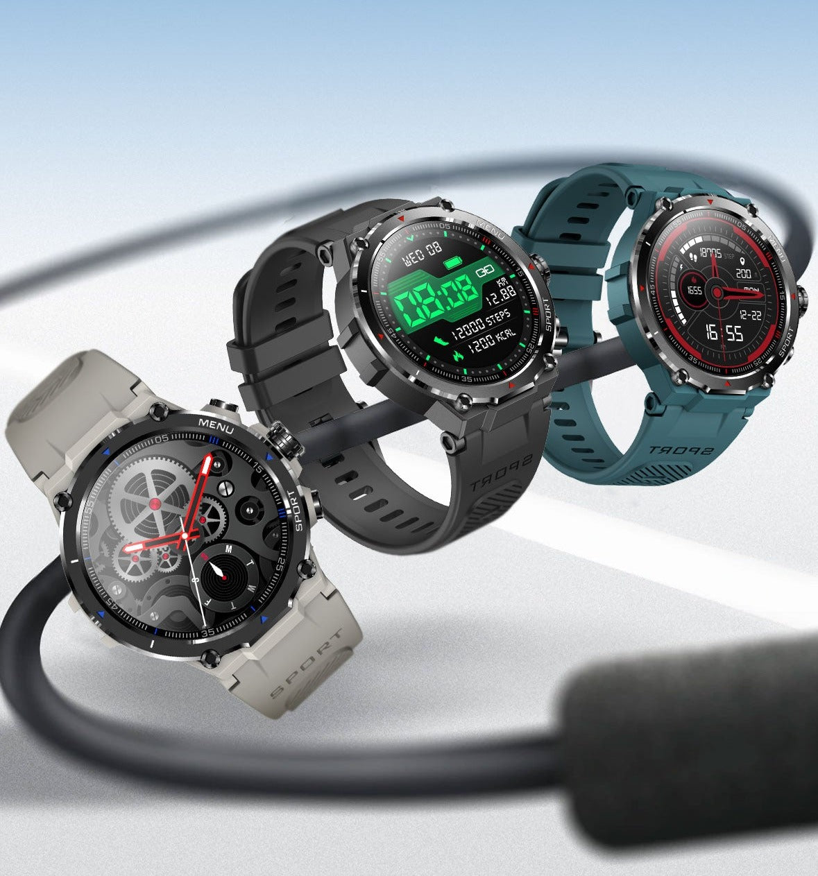 LIGE Sport Smartwatch IP67 Touchscreen Bluetooth Amoled