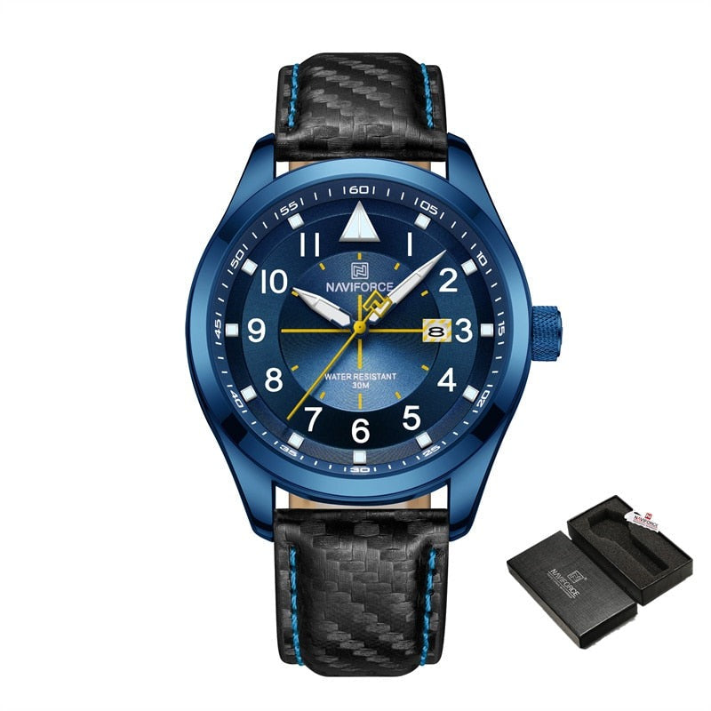 NAVIFORCE NF8022 Herren Analoguhr 3BAR Hardlex